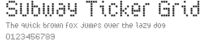 Subway Ticker Grid Preview