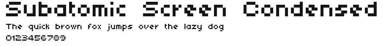 Subatomic Screen Condensed Preview