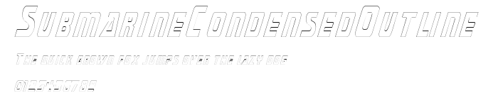 SubmarineCondensedOutline Preview