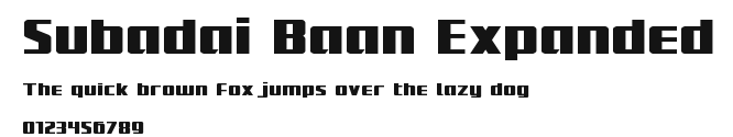 Subadai Baan Expanded Preview