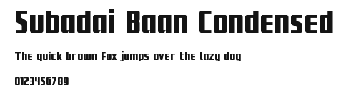 Subadai Baan Condensed Preview