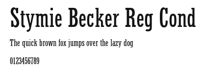 Stymie Becker Reg Cond Preview