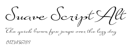 Suave Script Alt Preview