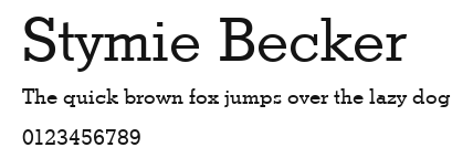 Stymie Becker Preview