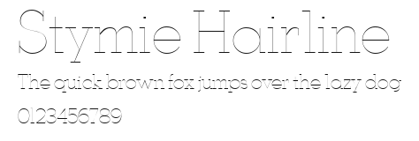 Stymie Hairline Preview