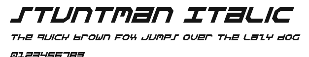 Stuntman Italic Preview