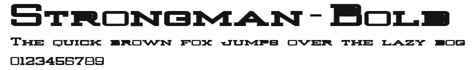 Strongman-Bold Preview