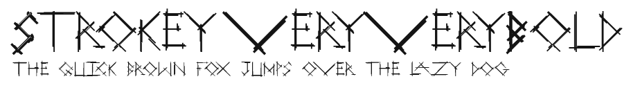 Strokey-VeryVeryBold Preview