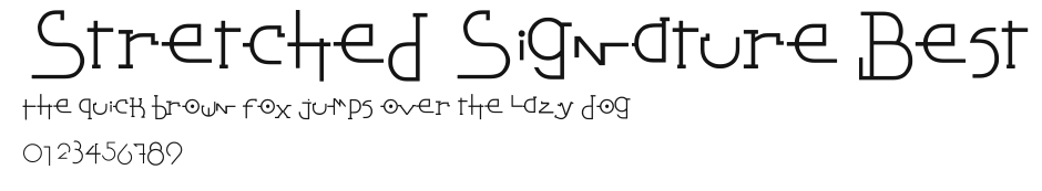 Stretched Signature Best Preview