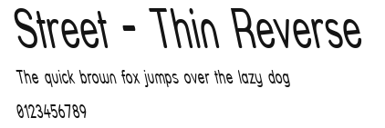 Street - Thin Reverse Preview