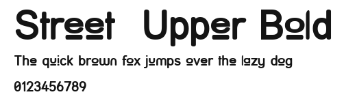 Street Upper Bold Preview
