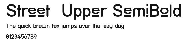 Street  Upper SemiBold Preview