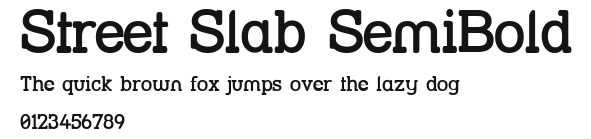 Street Slab SemiBold Preview