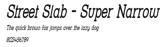 Street Slab - Super Narrow Preview