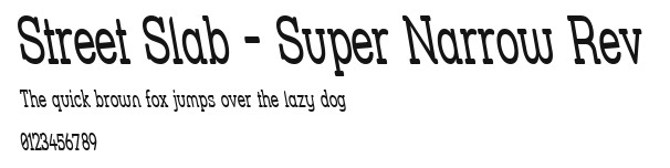 Street Slab - Super Narrow Rev Preview