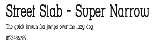 Street Slab - Super Narrow Preview