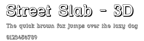 Street Slab - 3D Preview