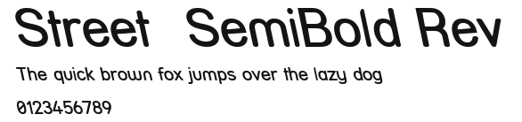 Street SemiBold Rev Preview