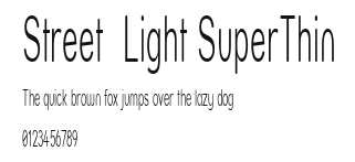 Street Light SuperThin Preview