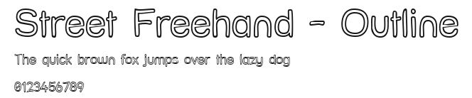 Street Freehand - Outline Preview