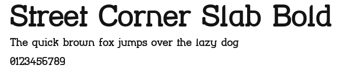 Street Corner Slab Bold Preview