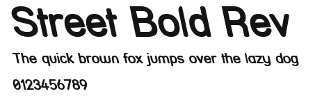 Street Bold Rev Preview