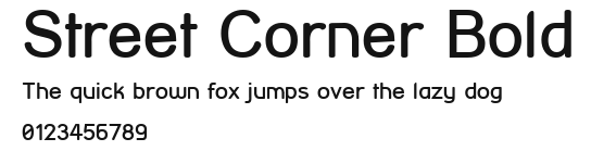 Street Corner Bold Preview