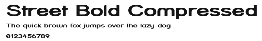 Street Bold Compressed Preview