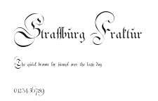 Strassburg Fraktur Preview