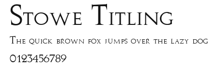 Stowe Titling Preview