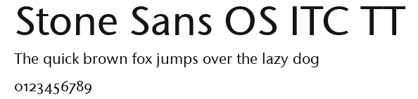 Stone Sans OS ITC TT Preview