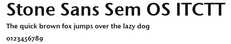 Stone Sans Sem OS ITCTT Preview