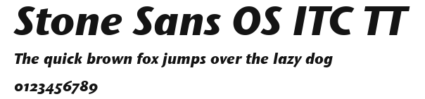 Stone Sans OS ITC TT Preview