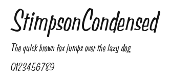 StimpsonCondensed Preview
