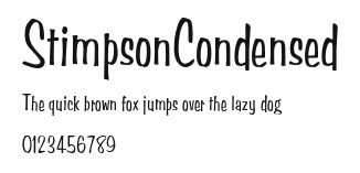 StimpsonCondensed Preview
