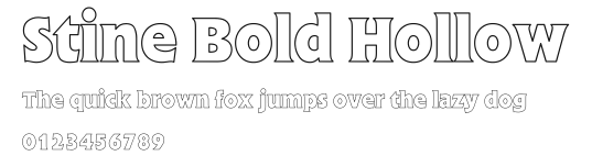 Stine Bold Hollow Preview