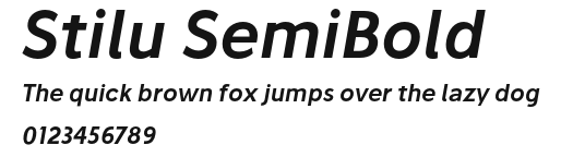 Stilu SemiBold Preview