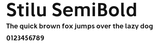 Stilu SemiBold Preview