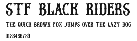 Stf BLACK RIDERS Preview