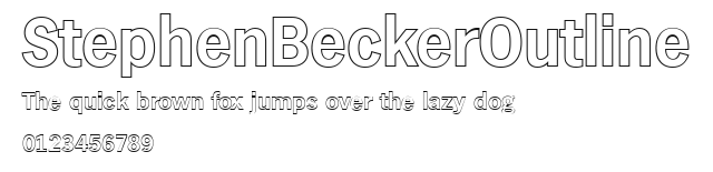 StephenBeckerOutline Preview