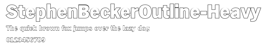 StephenBeckerOutline-Heavy Preview