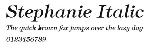 Stephanie Italic Preview
