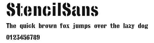 StencilSans Preview