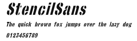 StencilSans Preview