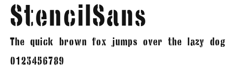 StencilSans Preview