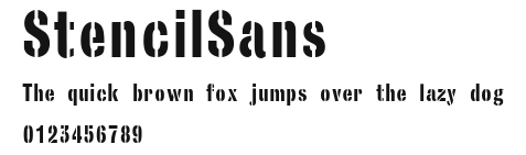 StencilSans Preview