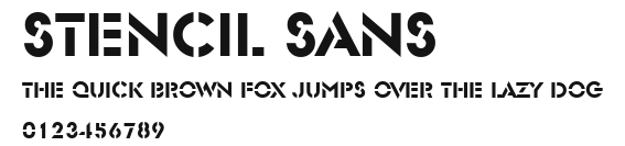 Stencil Sans Preview