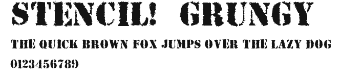 Stencil-grungy Preview