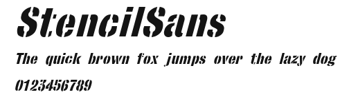 StencilSans Preview