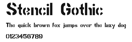 Stencil Gothic Preview